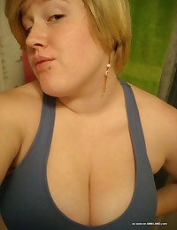 Photo gallery of an amateur BBW slut with gigantic tits