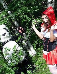 Red Riding Hood fucked outdoors
