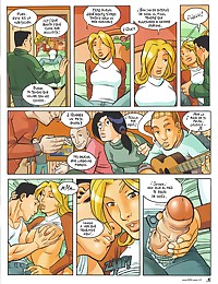 Cartooned threesome in our porn comics