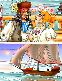 Pirate fucks slut in comic