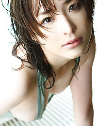 Haruka Nanami is getting all wet and slippery today.