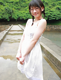Adorable Asian Cutie In white Bikini