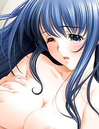 Gorgeous long-haired hentai girl