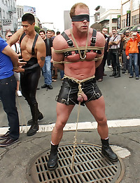 Gay bondage in the streets