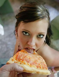 Pizza girl bondage fuck