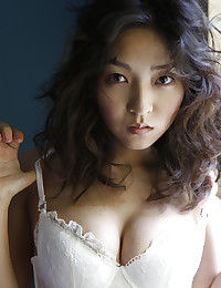 Yuka Hirata is looking hot as hell in her white lingerie today.