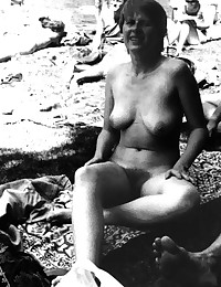 Vintage beach nudist