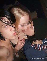 Photo collection of naughty party amateur lesbians