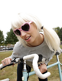 Cute Lynn Out On Her Bike