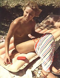 Vintage beach nudist