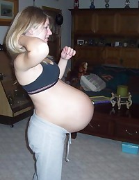 Homemade real pregnant girlfriends messy pics
