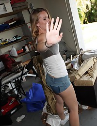 Amazing teen get2 naked cutting the grass the fucked in the garage hot amatuer teen fuck pics