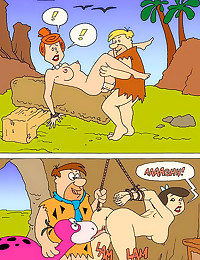 Flintstones comic with femdom
