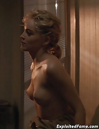 Sharon Stone shows off her nude body!