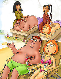 Family Guy cartoon with bonda...